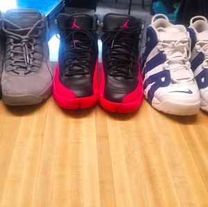 2 pair of Jordan's and 1 Airmax